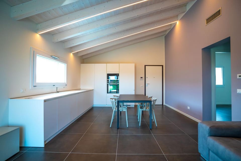 Kitchen or kitchenette, Living room, Dining area