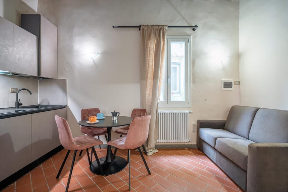 Kitchen or kitchenette, Living room, Dining area