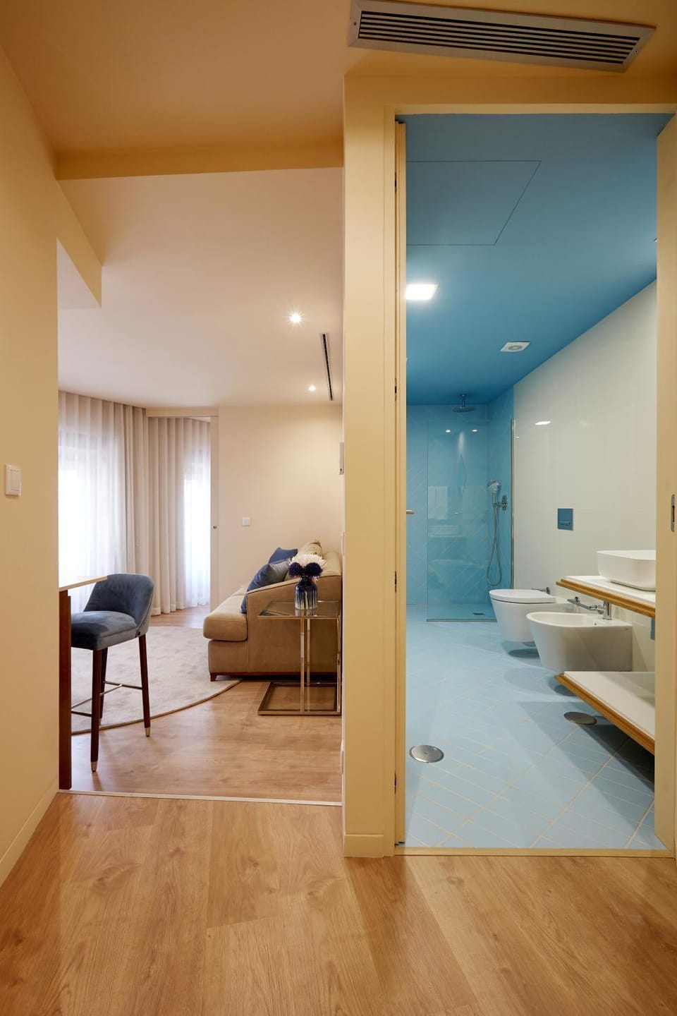 Bathroom, Living room