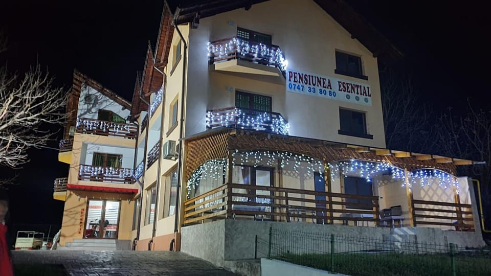 Facade/entrance, Night, Winter, View (from property/room), Balcony/Terrace