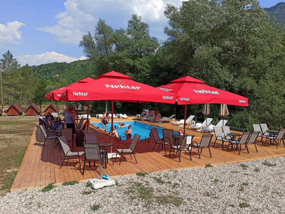 Spring, Day, Natural landscape, Mountain view, Pool view, Swimming pool, sunbed