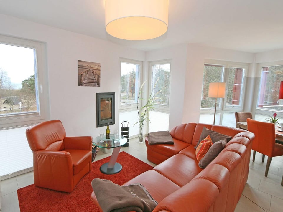 Strandvilla Baabe - WG 26 mit Meerblick, Kamin, Sauna, Whirlpool Apartment in Sellin