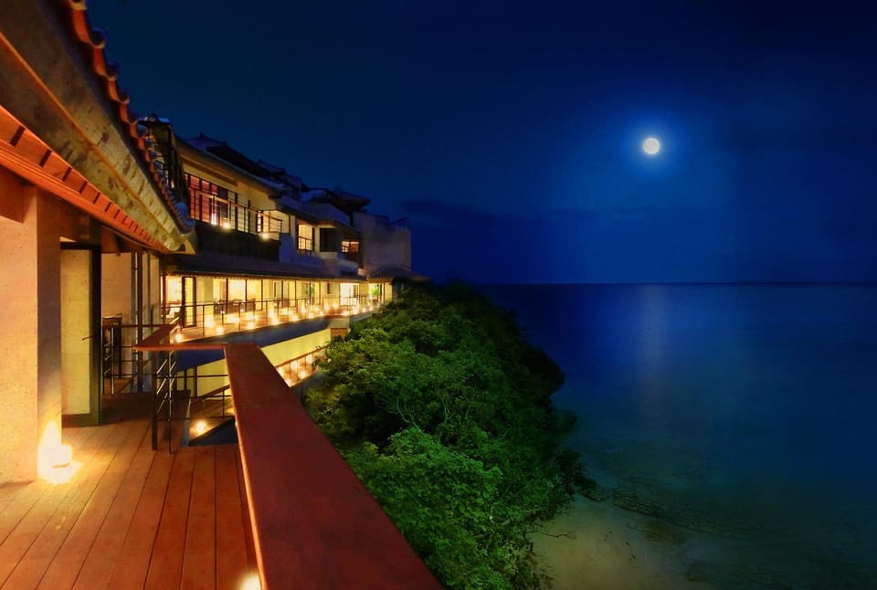 Night, Balcony/Terrace, Sea view