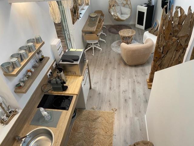 Kitchen or kitchenette, minibar, stove, toaster