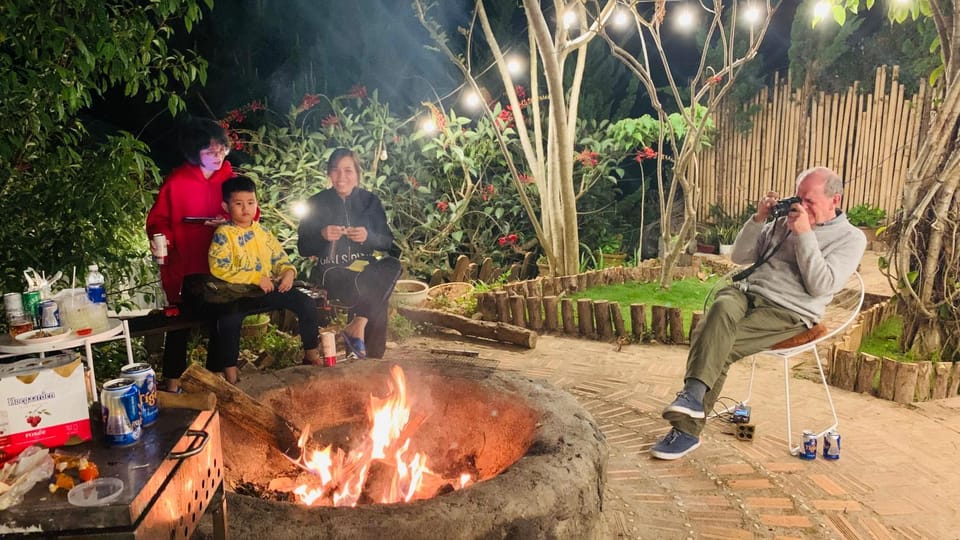 Night, Natural landscape, Garden, group of guests