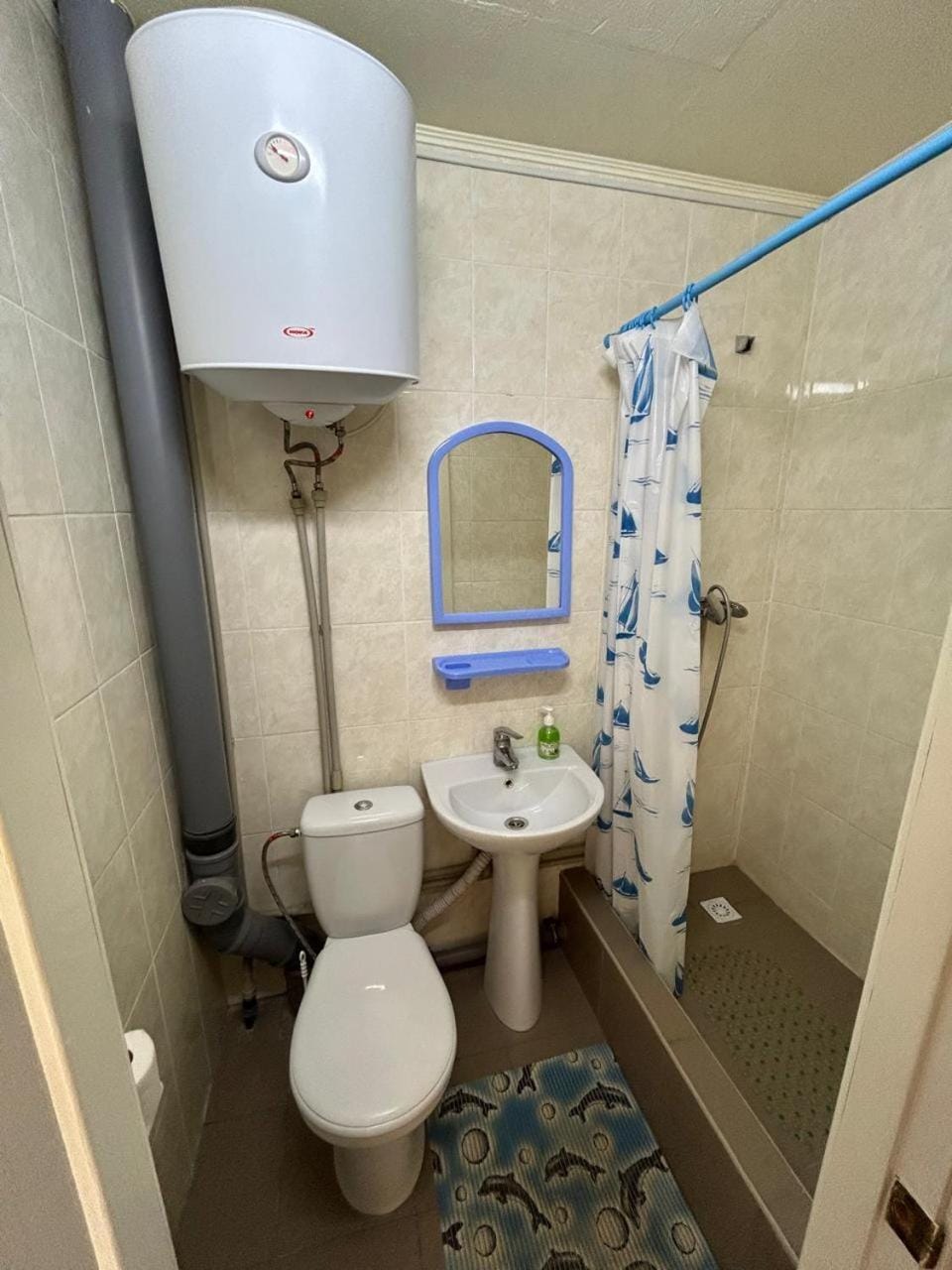 Shower, Toilet, towels