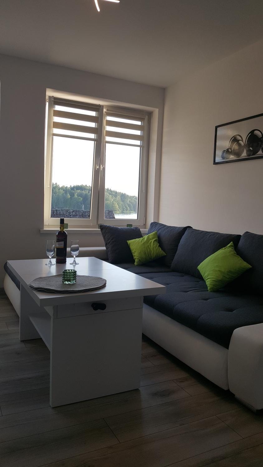 Living room, Lake view