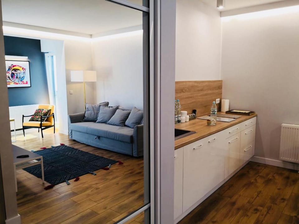 Kitchen or kitchenette, Living room, Dining area
