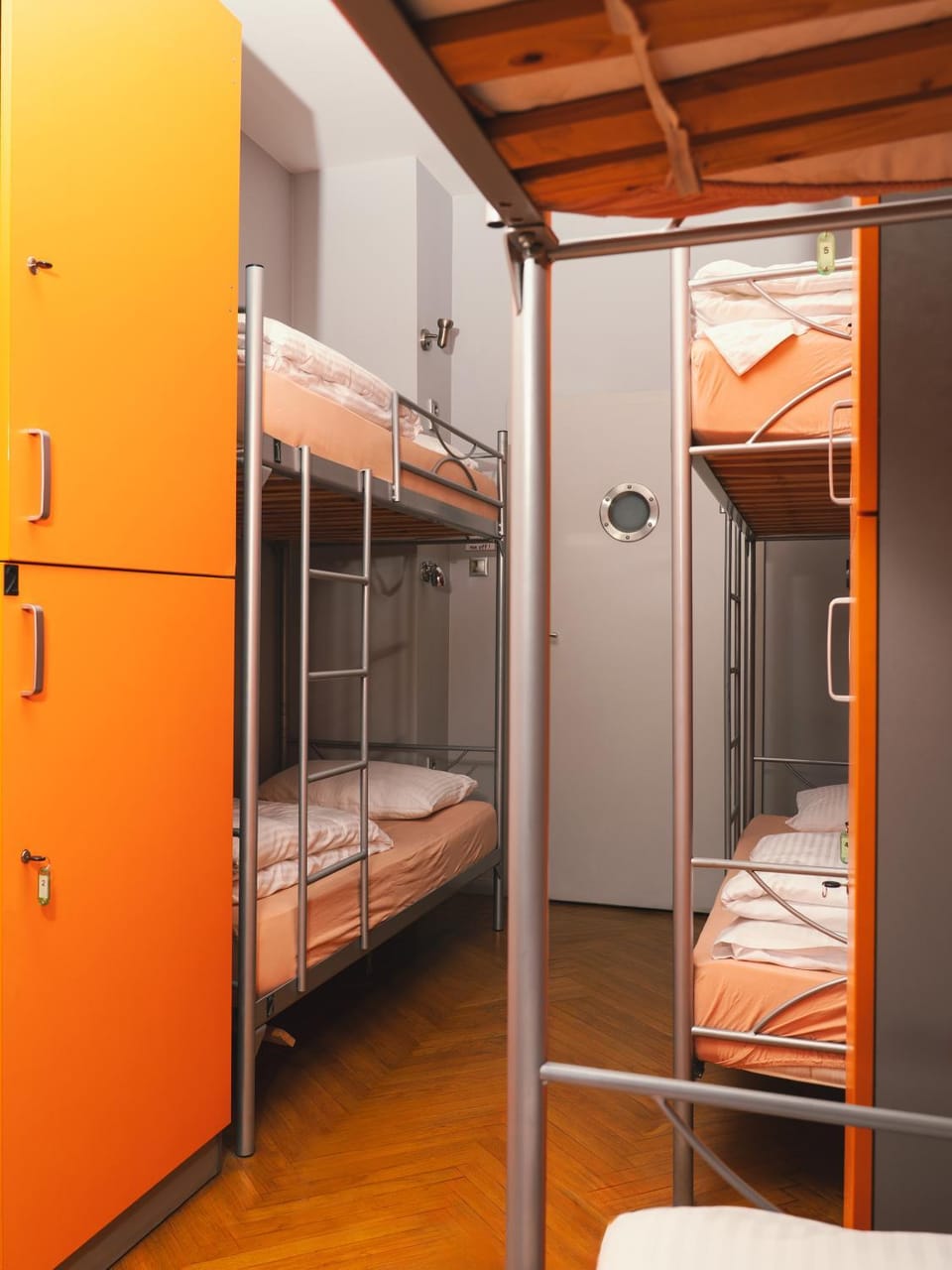 bunk bed, wardrobe