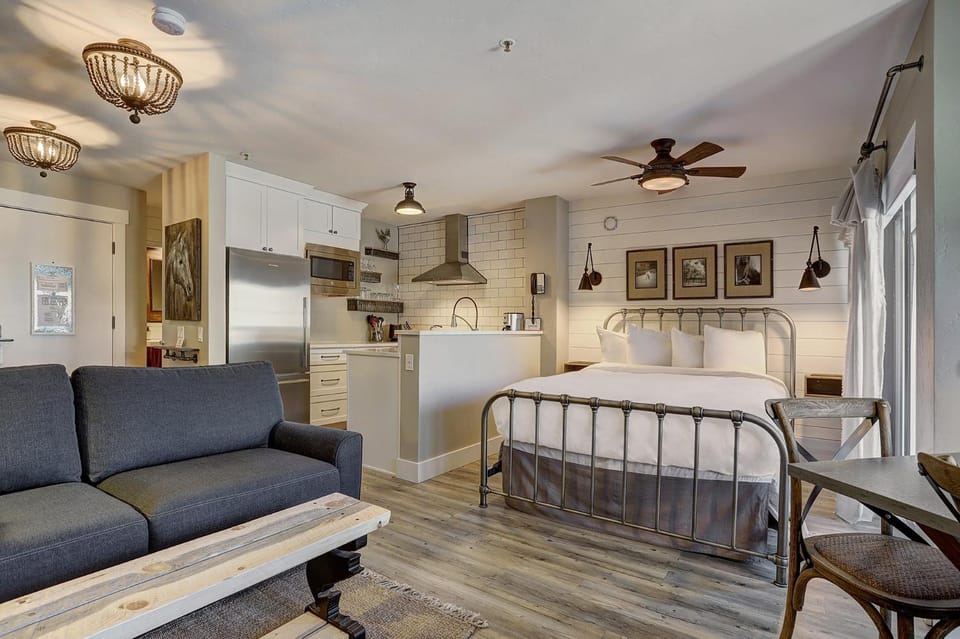 Downtown Studio With Modern Design in Walk to Snowy Trails Apartment in Breckenridge
