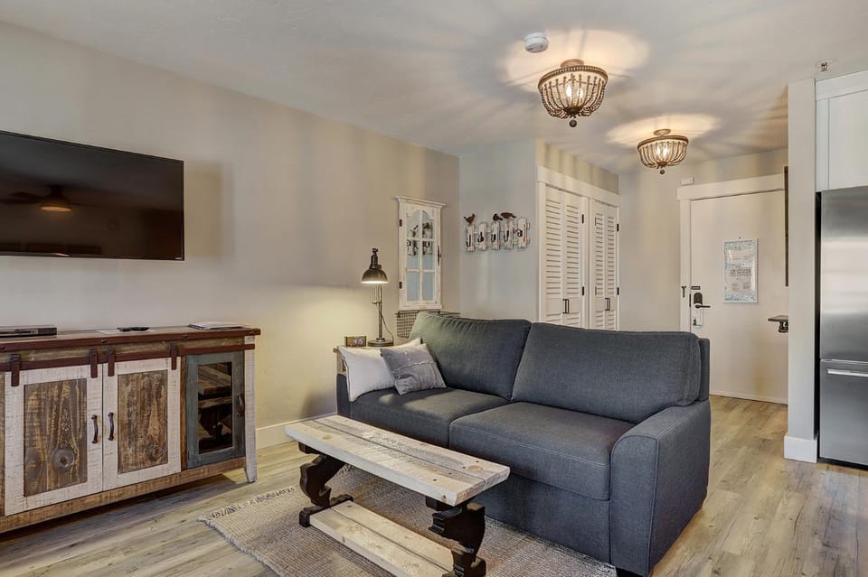 Downtown Studio With Modern Design in Walk to Snowy Trails Apartment in Breckenridge