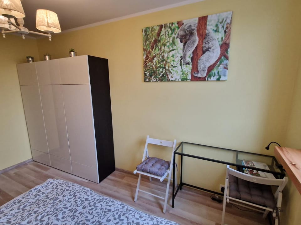 Photo of the whole room, wardrobe
