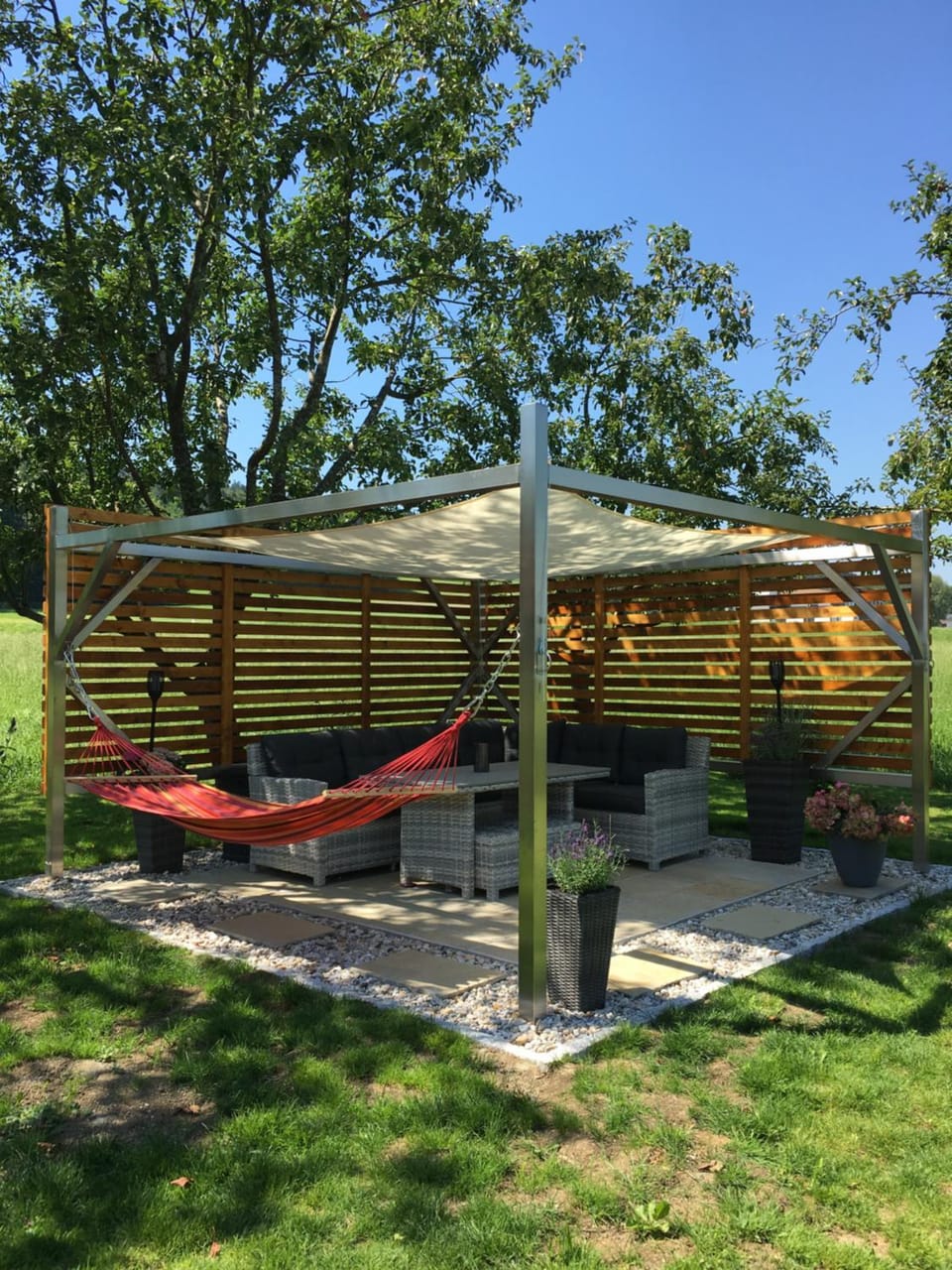 Summer, Garden, Seating area, On site, Garden view