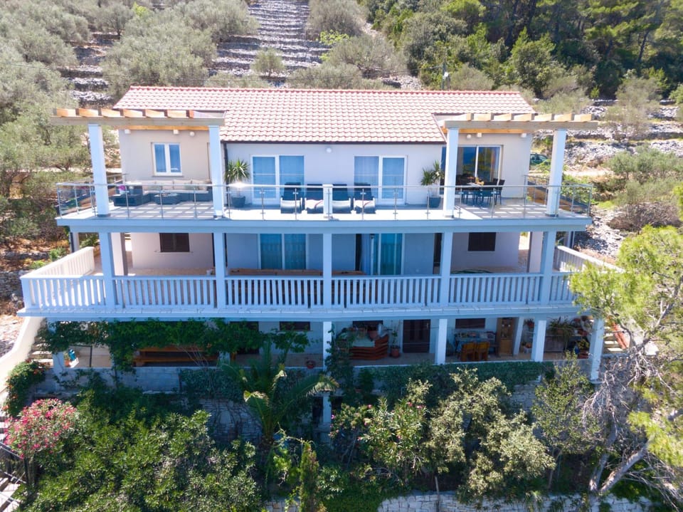 Patio, Facade/entrance, Bird's eye view, Garden, Balcony/Terrace, Seating area