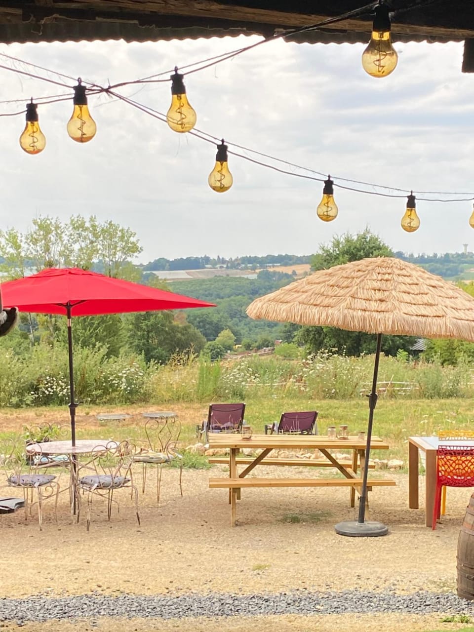 Patio, Natural landscape, Dining area