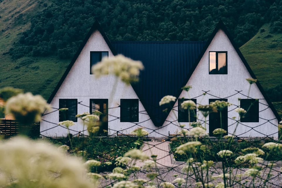 Day, Summer, Garden, Mountain view