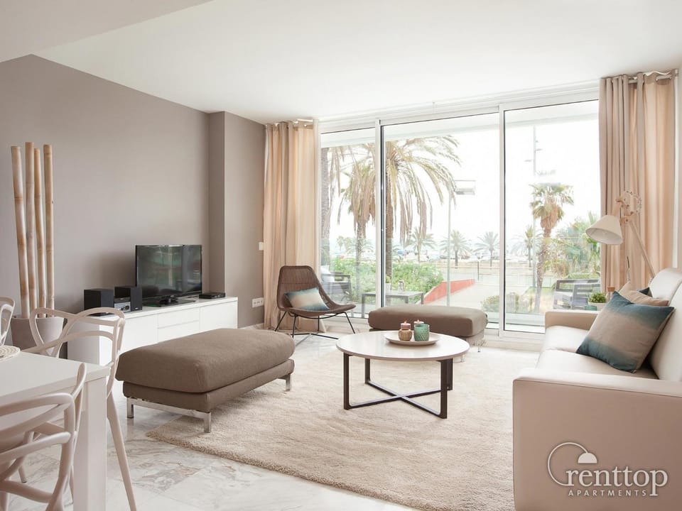 Living room, Sea view, Street view