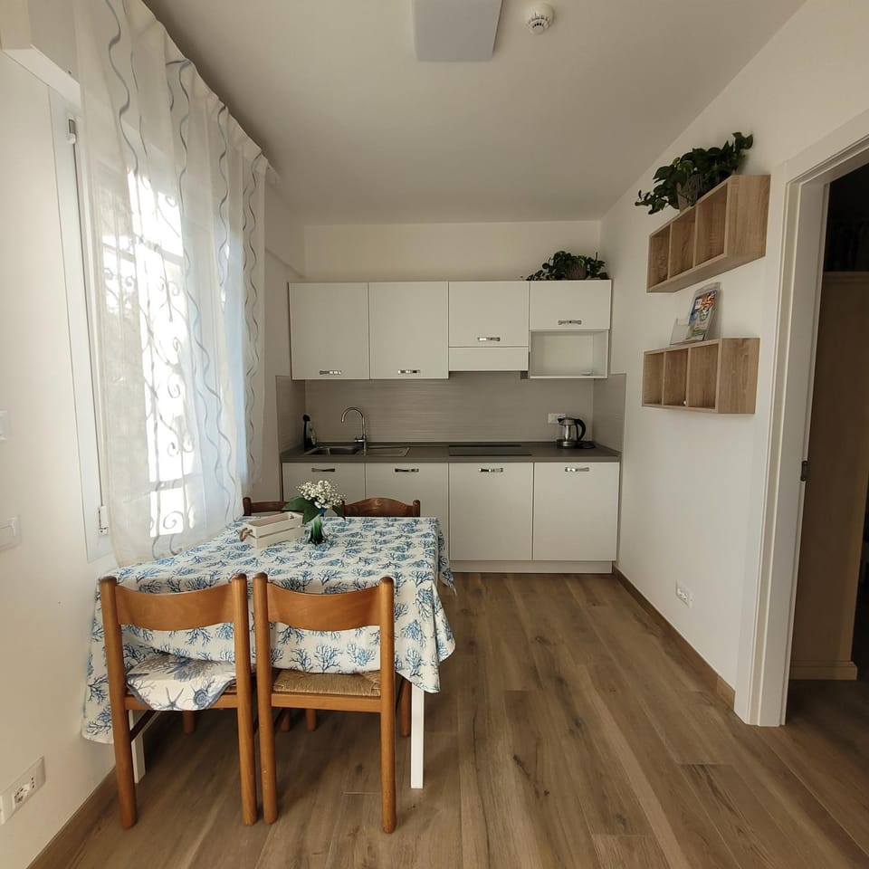 Kitchen or kitchenette, Dining area, stove