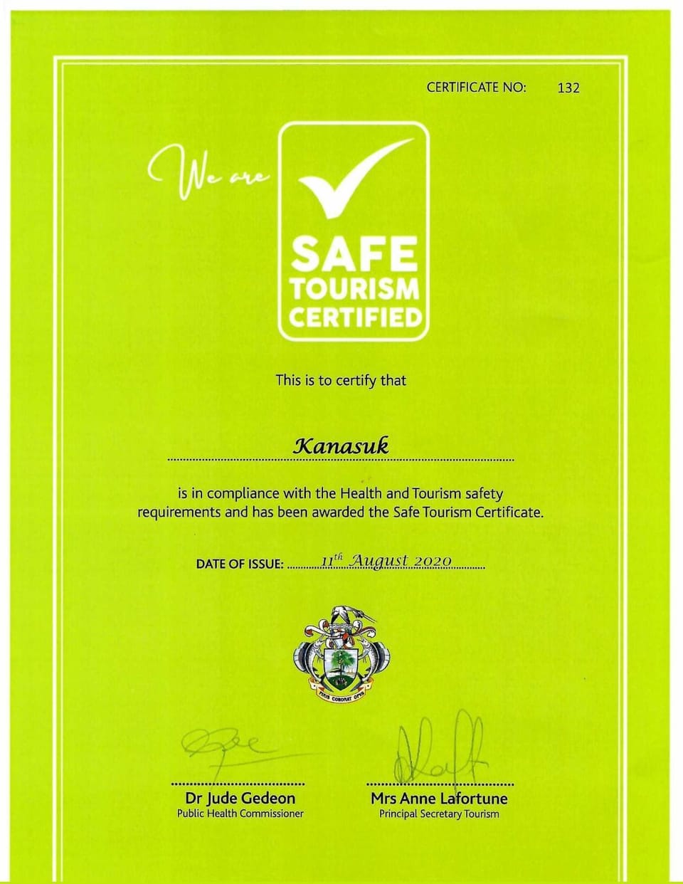 Certificate/Award