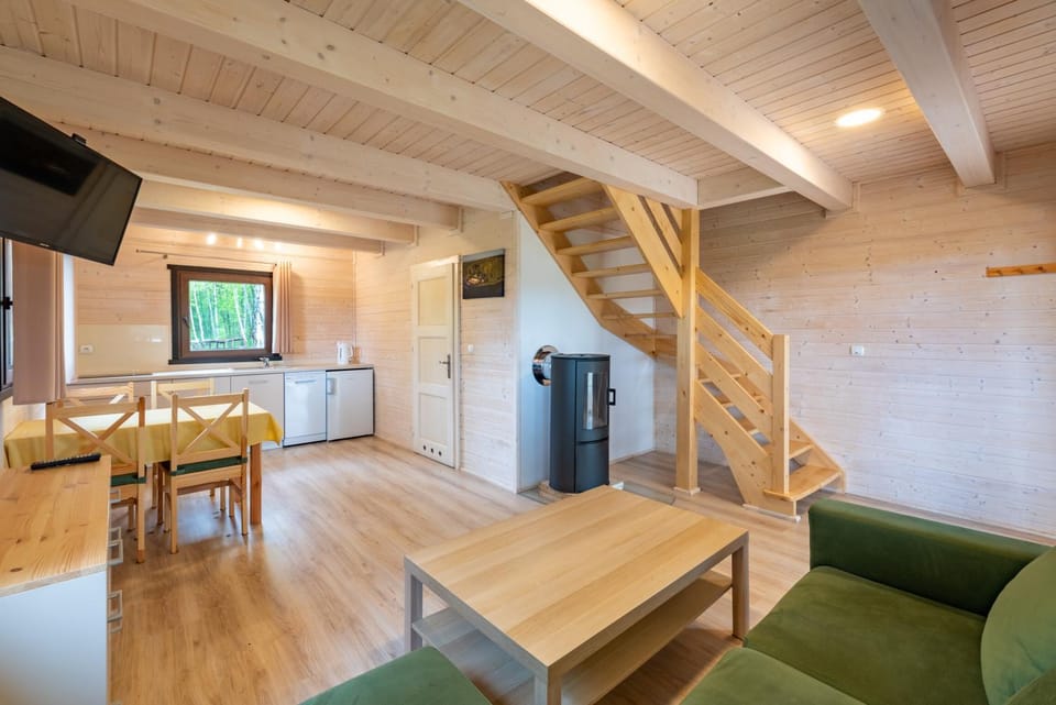 Kitchen or kitchenette, Living room, Seating area