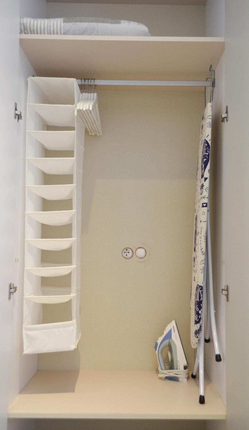 flat iron, wardrobe