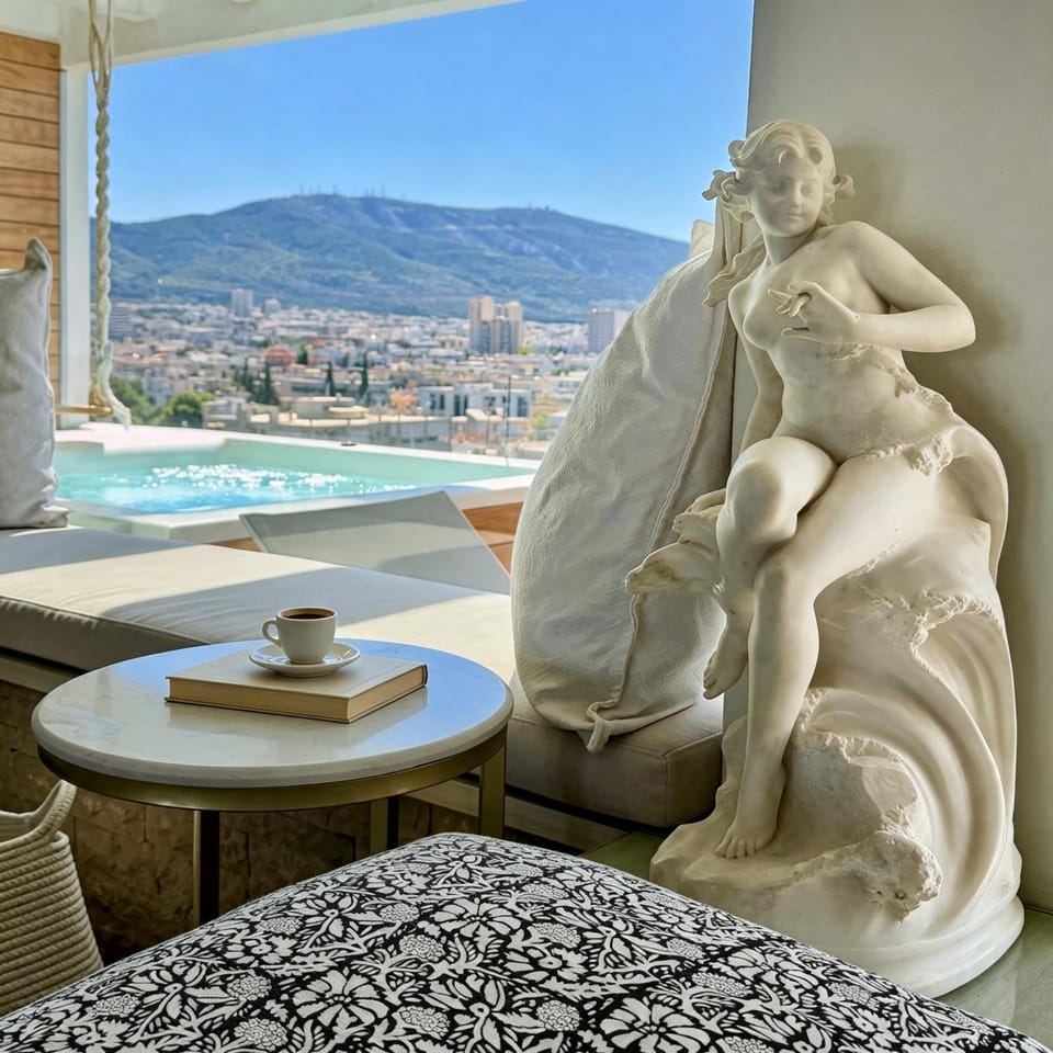 Day, Natural landscape, Hot Tub, Hot Tub, View (from property/room), View (from property/room), Decorative detail, Decorative detail, Seating area, City view, City view, Mountain view, Mountain view, sunbed