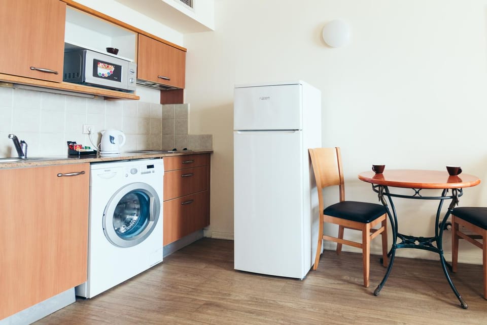 Coffee/tea facilities, Kitchen or kitchenette, Living room, Dining area, pet friendly, washing machine, air conditioner