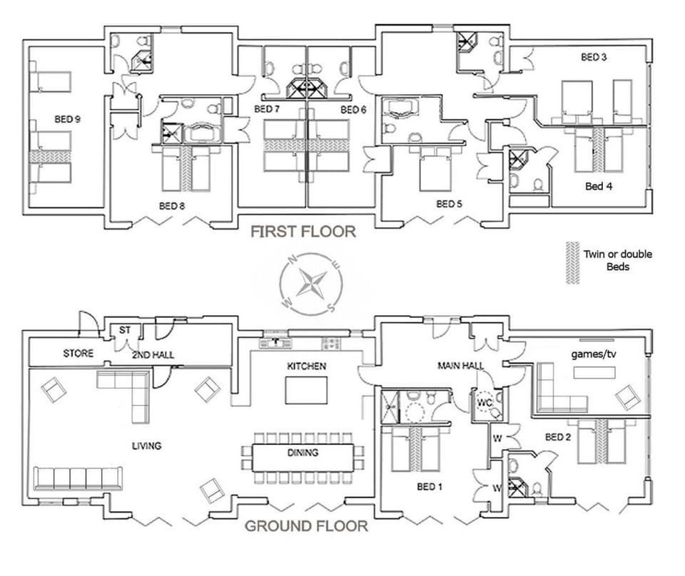 Bird's eye view, Floor plan