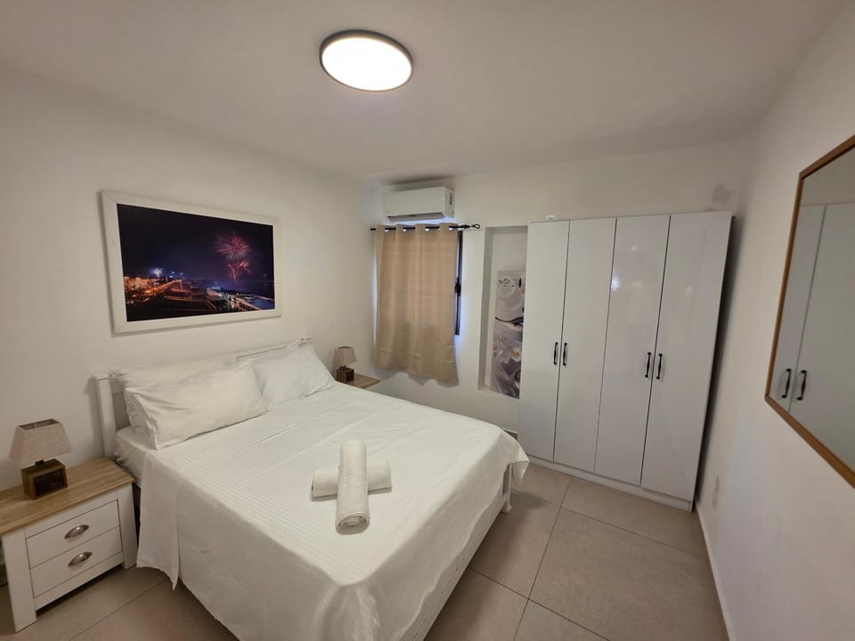 Bed, Photo of the whole room, Bedroom, towels, wardrobe