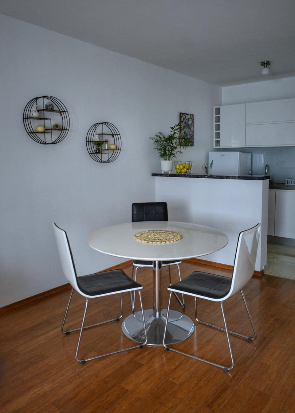 Living room, kitchen