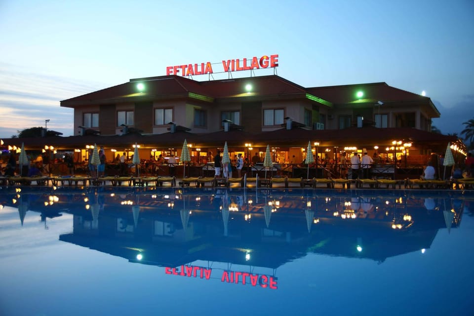 Property building, Property logo or sign, Swimming pool