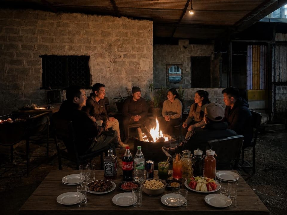 Night, People, BBQ facilities, Food and drinks, Drinks, group of guests