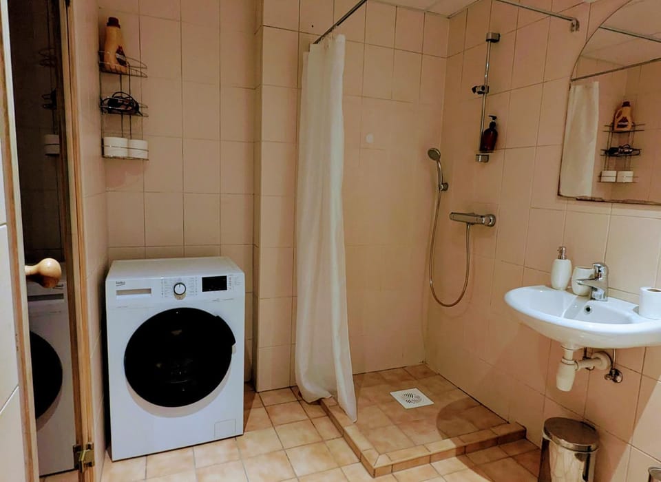Shower, Bathroom, washing machine