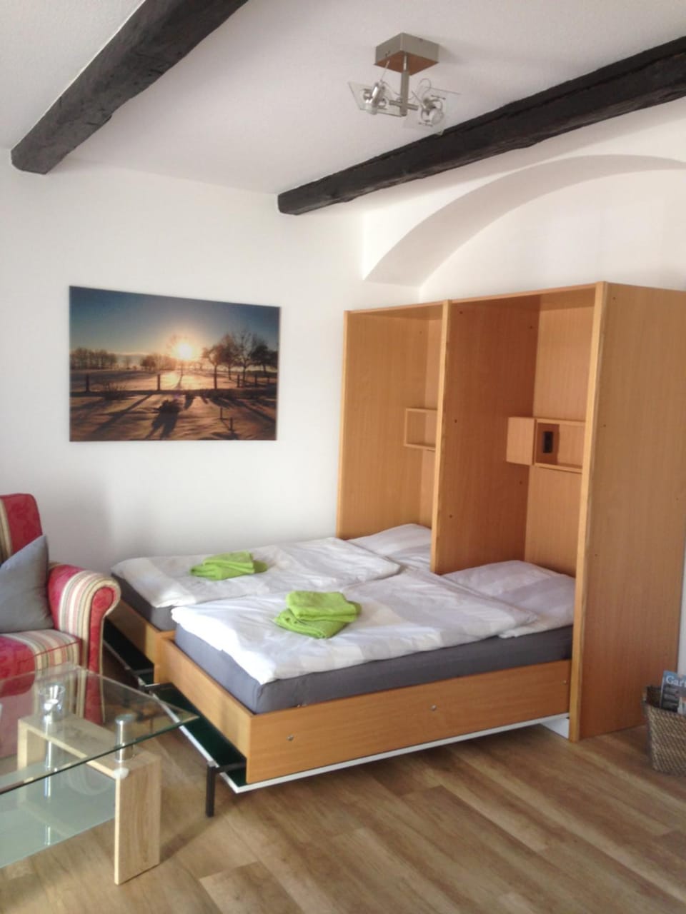 Bed, Living room