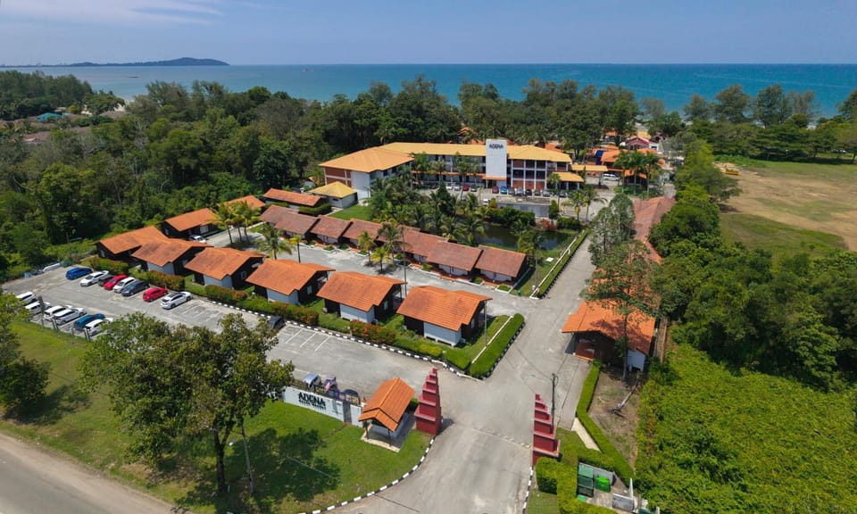 Property building, Day, Natural landscape, Bird's eye view, Beach, Sea view, Parking