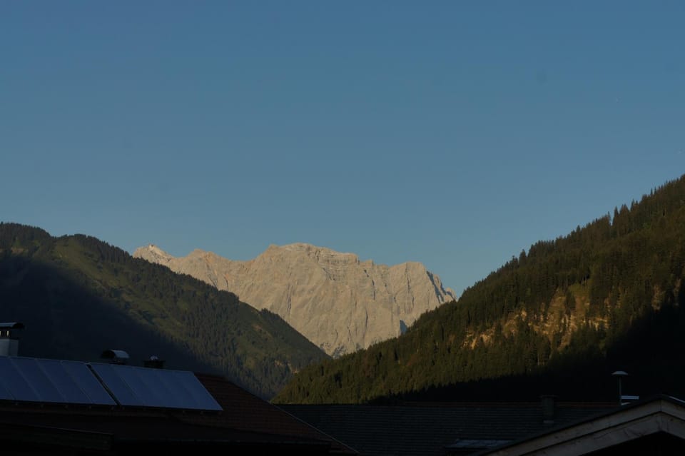 Summer, Mountain view, Sunset