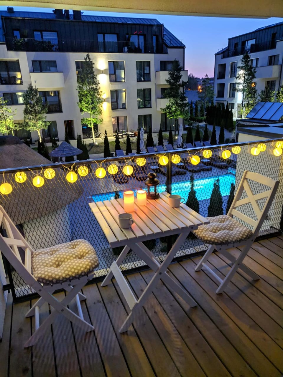 Summer, Garden, Balcony/Terrace, On site, Swimming pool, Sunset