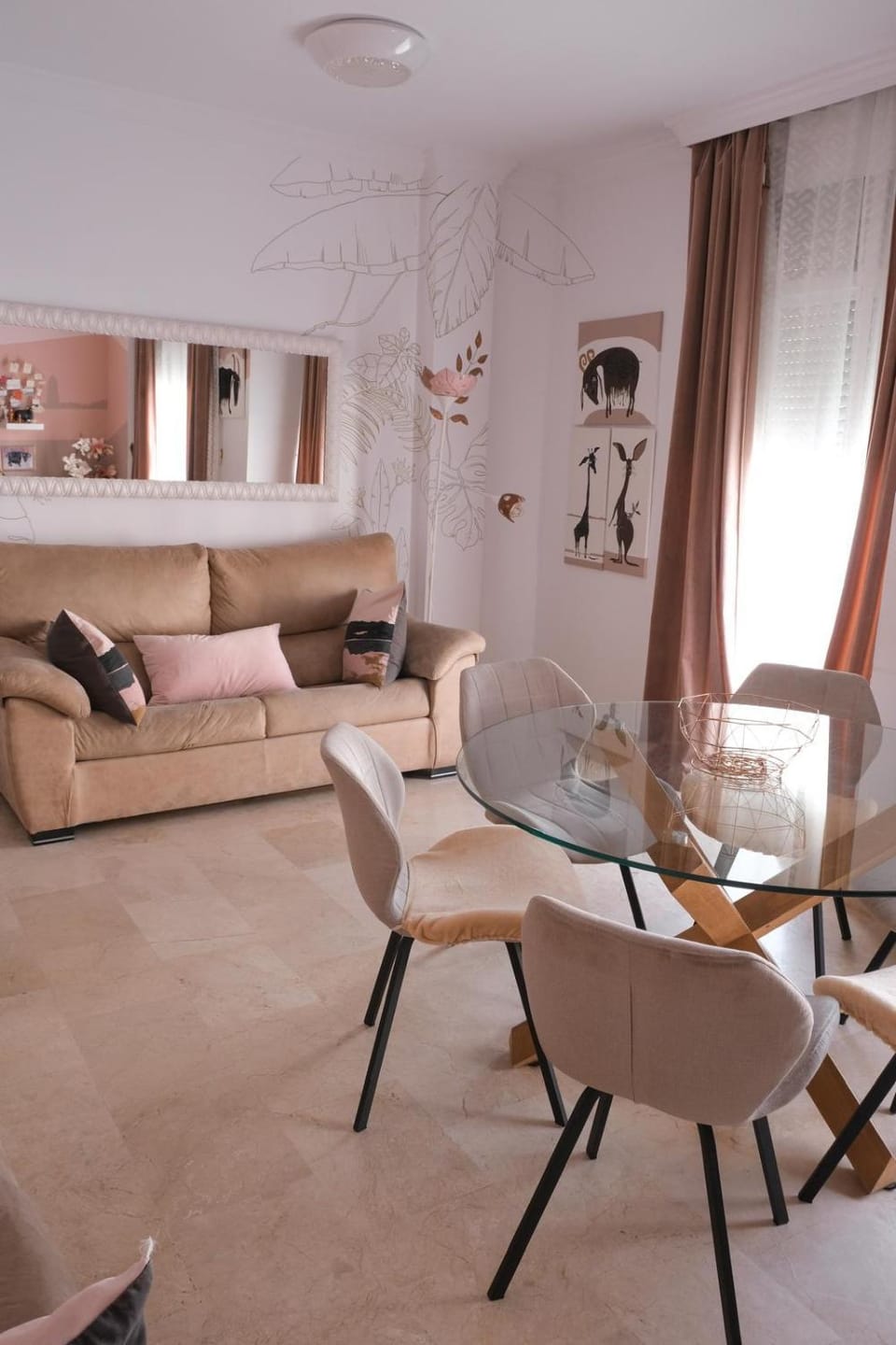 Living room, Seating area, Dining area