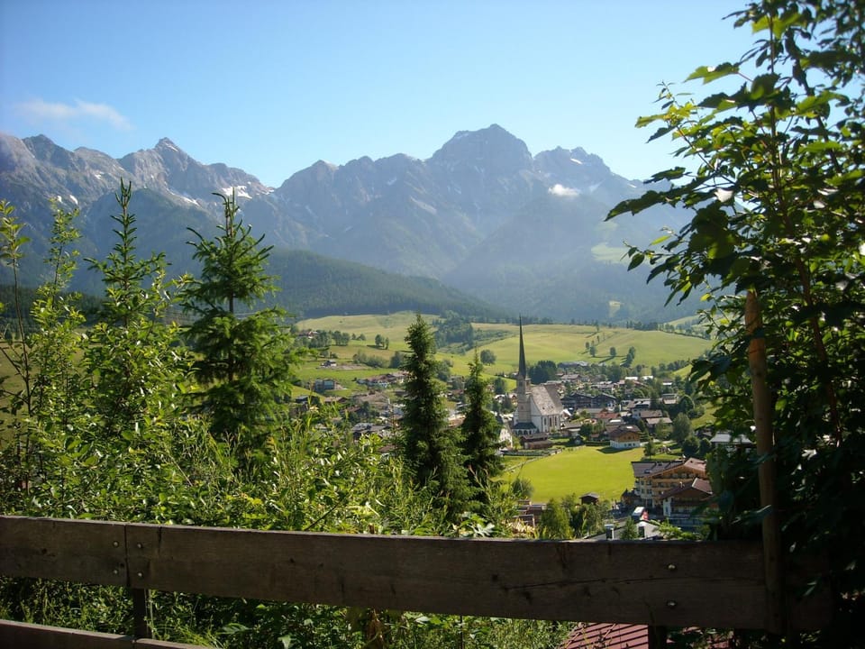 Summer, City view, Mountain view