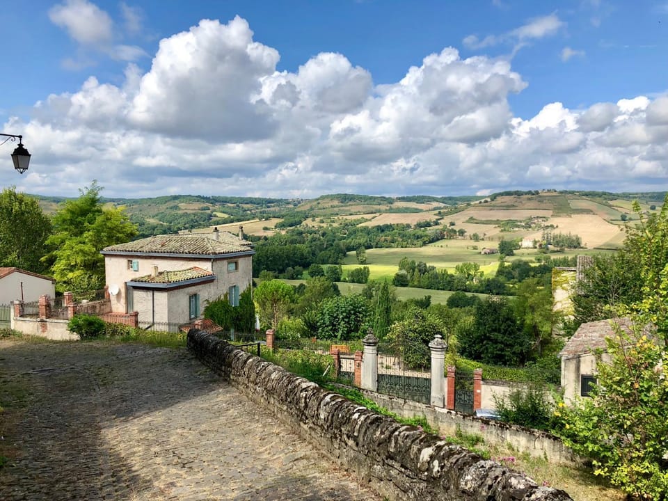 Bird's eye view, Summer, Quiet street view