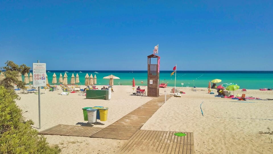 Day, Beach, Sea view, sunbed