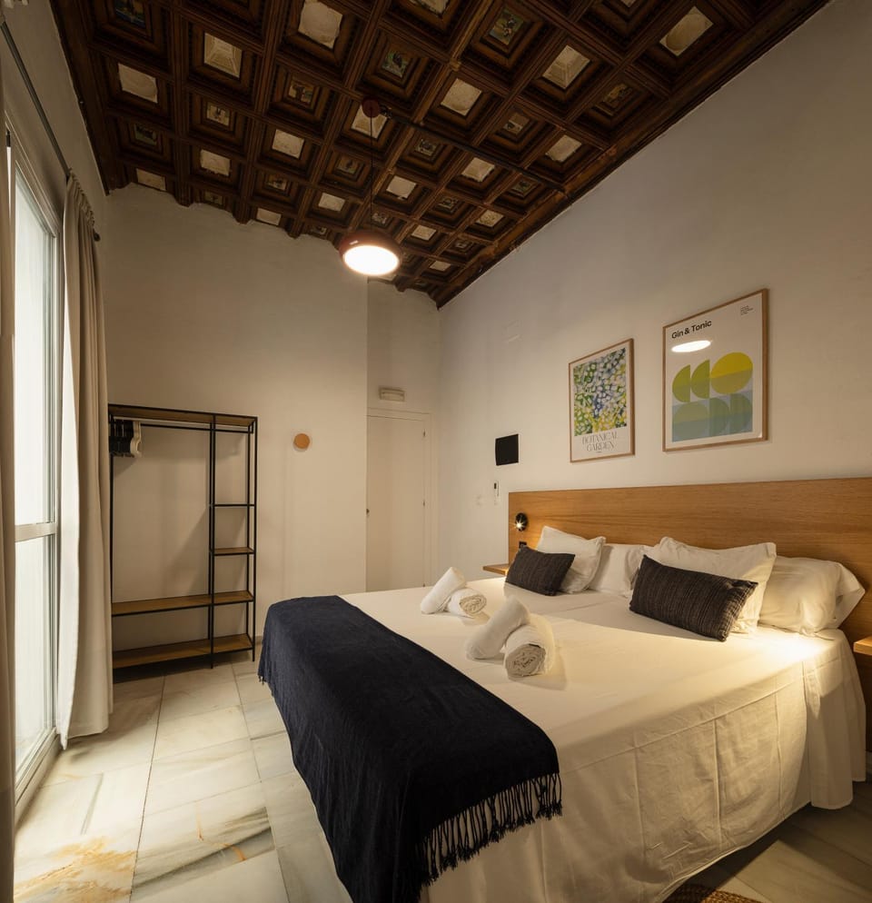 Bed, Photo of the whole room, Bedroom, towels, wardrobe