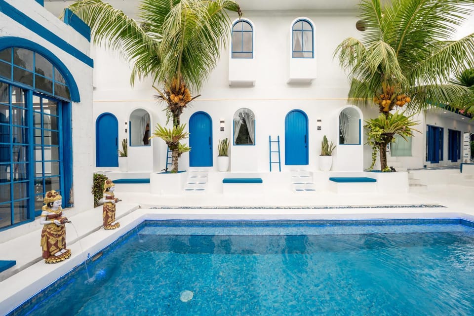 Property building, Patio, Day, Pool view, Swimming pool