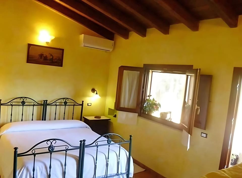 Bed, Photo of the whole room, Bedroom, air conditioner