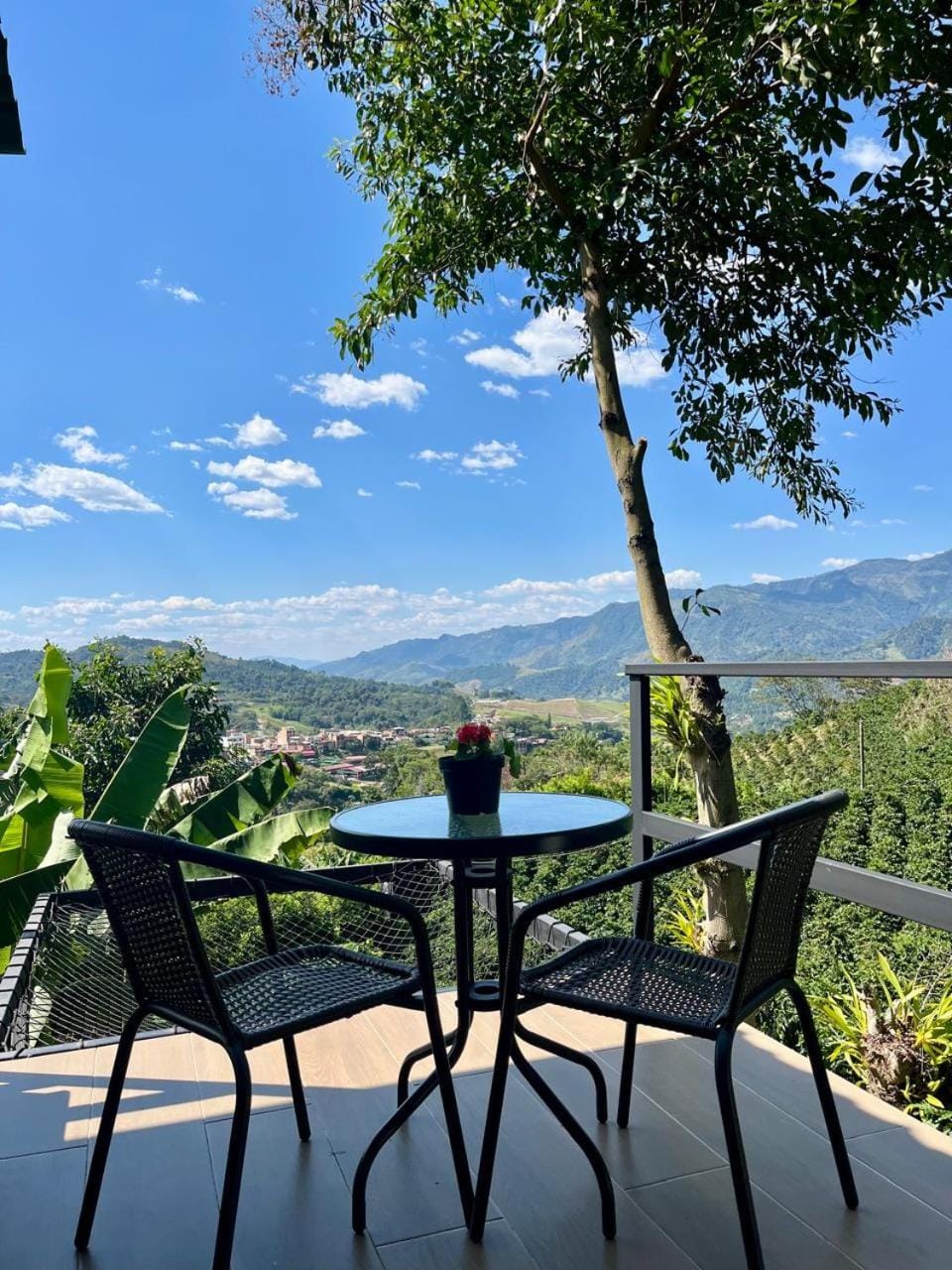 Patio, Spring, Natural landscape, View (from property/room), Balcony/Terrace, Mountain view