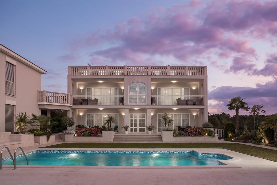 Property building, Sunset