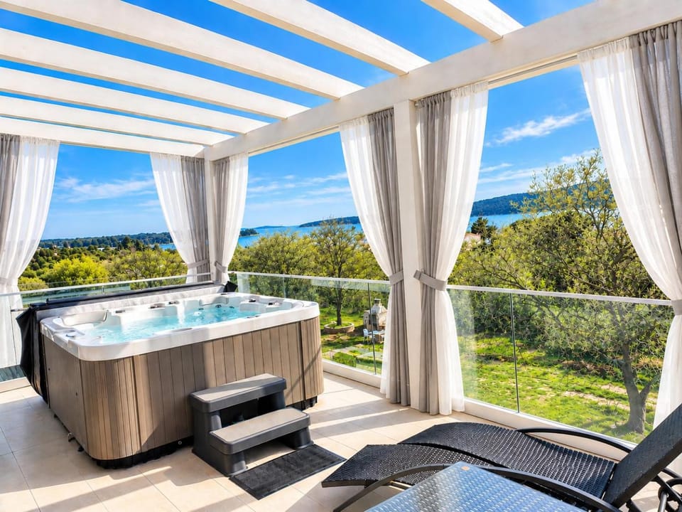 Wellness & Spa, Villa STELLA - heated pool, jacuzzi, table tennis, children's playground, close to the sea, Medulin - Istria Villa in Medulin
