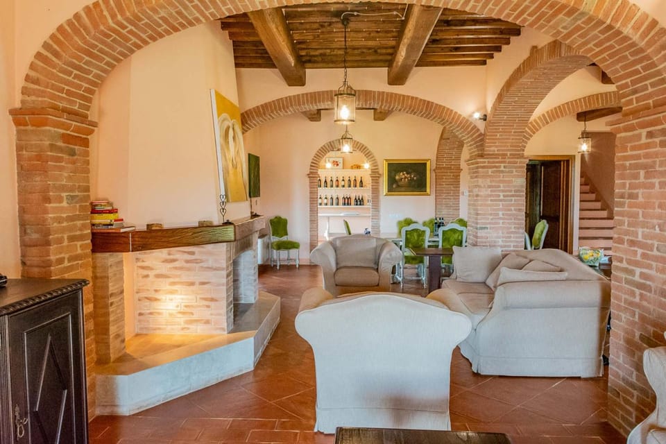 Living room, fireplace
