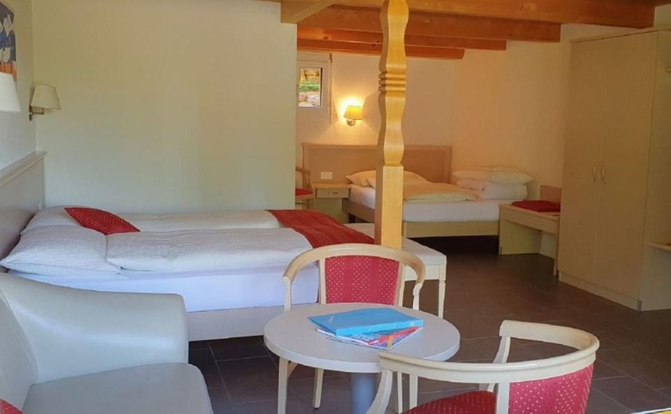Bed, Seating area, Bedroom