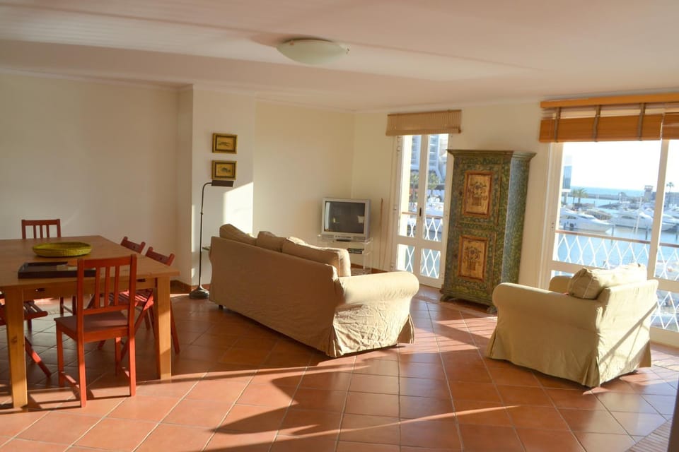 Living room, Dining area, Sea view
